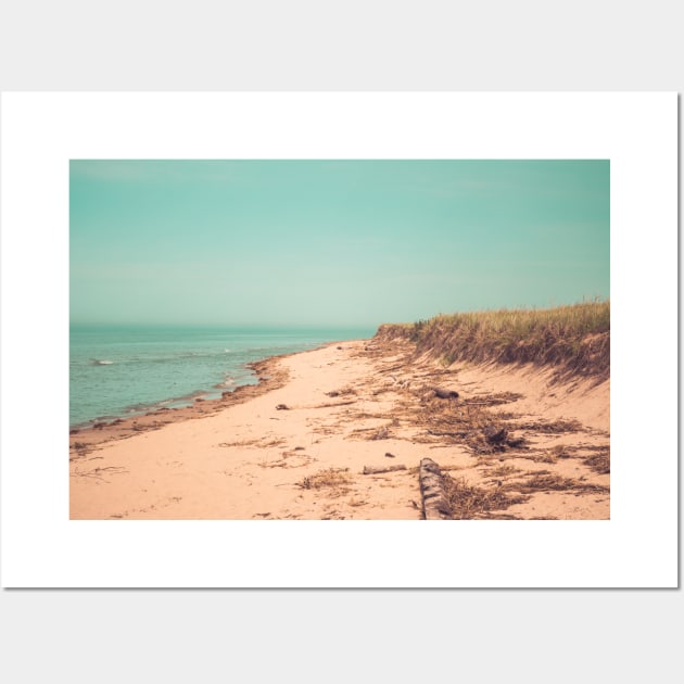 Shoreline Lake Michigan Wall Art by Enzwell